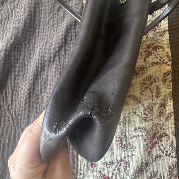 Brown Leather Longchamp Tote - Picture 7 of 9